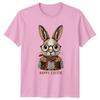 Frohe Ostern T-Shirt Hipster Hase Westliches Ostergeschenk Für Ihn Und Sie