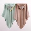 Infant Cartoon Hooded Bath Towel & Swaddle Blanket - Absorbent and Cute Baby Cloak