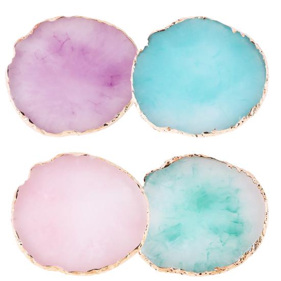 Puntos Nail Art Resin Makeup Mixer Polish Mixing Plate Foundation Coloring Palette