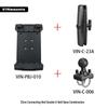 Heavy-Duty Outdoor Tablet Stand with U-bolt Round Tube Mount for 7-14 Inch Tablets