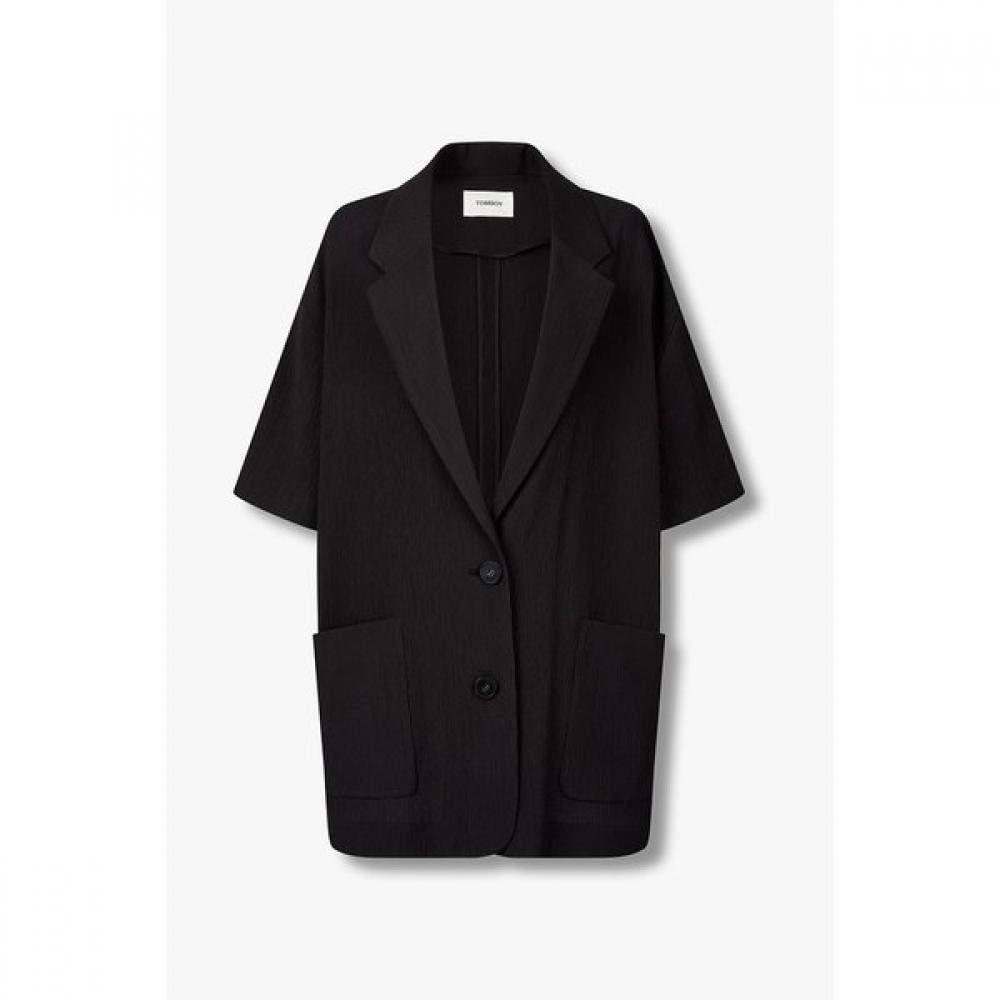 

Studio Tomboy Crease Short Sleeve Jacket 9176212983ar 99 (black)/One size