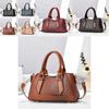 Fashionable Crocodile Textured Pillow Bag Chic Simple Handheld Shoulder Tote