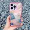 Durchscheinendes Rosa Wolkenmeer Laser Handyhülle Für iPhone 11 12 15 Pro Max 13 Mini 16 14 13 Pro Max Plus Stoßfeste Rückseite Fundas