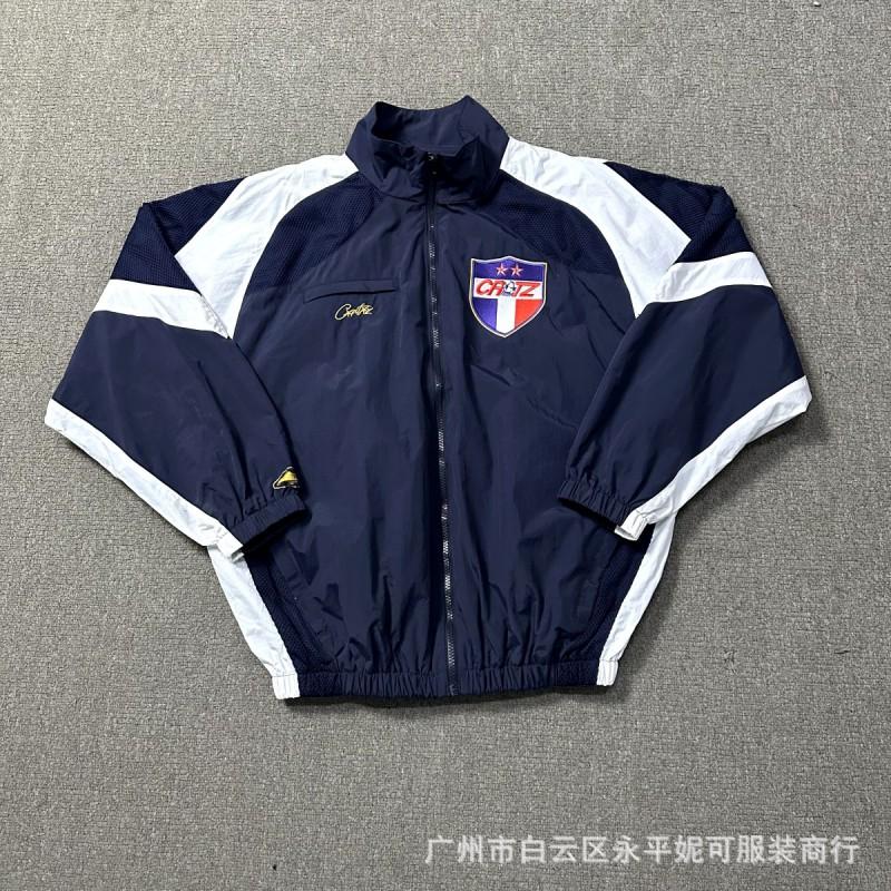 Mens Stand Collar Windbreaker Tracksuit Set Sporty Hoodie-Free Jacket Jogger Pants Casual Streetwear 2025