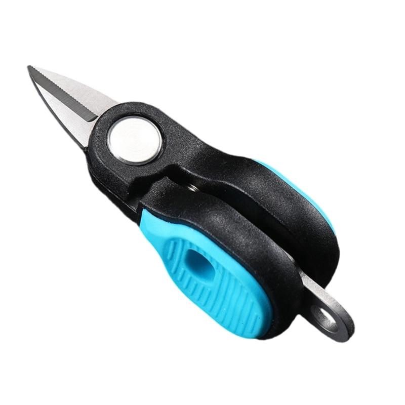 

Corrosions Resistant Fishing Line Cutter With ABS Grip Effortlessly Trim Wire Saltwater Angling Essential синій