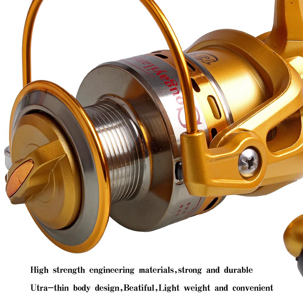 Fishing Reel Spinning Reel 13+1BB 5.5:1 Bass Fishing Reel Left Right Hand Light Weight Fishing Reel