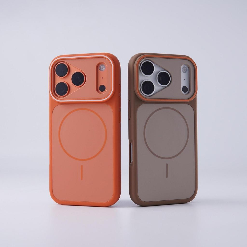 iPhone 17 Pro Max Dual-Color Magnetic Skin-Feel Case: Anti-Drop Protective & Personalized