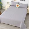 Bed Cover Solid Color Three-layer Cotton Non Slip Bed Sheet Set Four Season Universal Quilted Tatami Dustproof Mattress Sheet