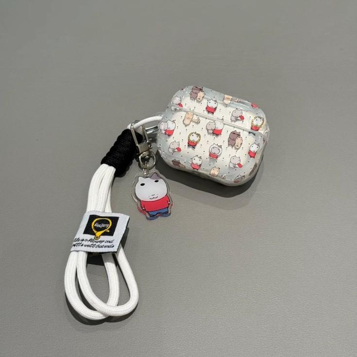 Cute retro cat Vintage Apple AirPods pro1 Bluetooth headset case 1st generation cartoon protective case