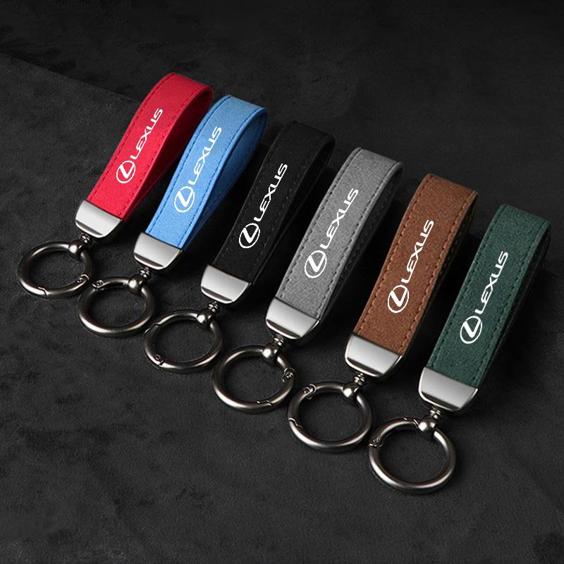 Leather Car Keychain Key Chain Key Ring Keyring For Lexus LS LC RZ IS350 ES300 GS350 CT200h GX460 LX570 RX500h NX300 UX260 LM