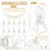 10Pcs Heavy Duty Spring Clamp 3.5 Inch Transparent Plastic Multipurpose Clip for Balloon Arch Backdrop Fixing,Photography Studio