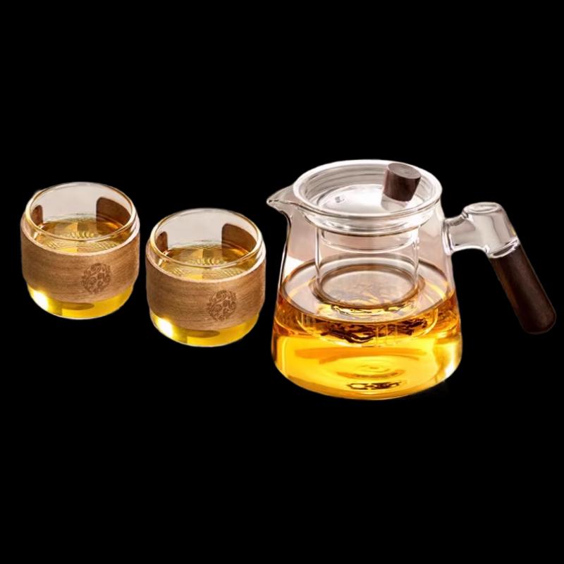 Chating Glass Yaxin Teapot Set