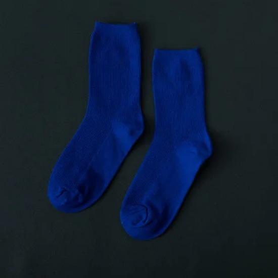 Harajuku Mode Damen Baumwollsocken Locker Gestapelt Leuchtend Neon Rosa Grün Bunt Lang Einfarbig Weich Fluoreszierend Socken