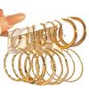 Elegant Hoop Earrings Set for Women with Textured Pattern