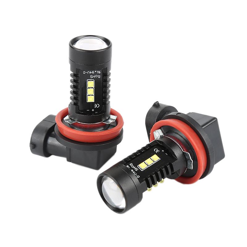 2Pcs H8 H11 LED Bulb H16 JP 9005 HB3 9006 HB4 Led Lamp Super Bright Car Fog Lights Day Driving Running Light 12V 6000K White