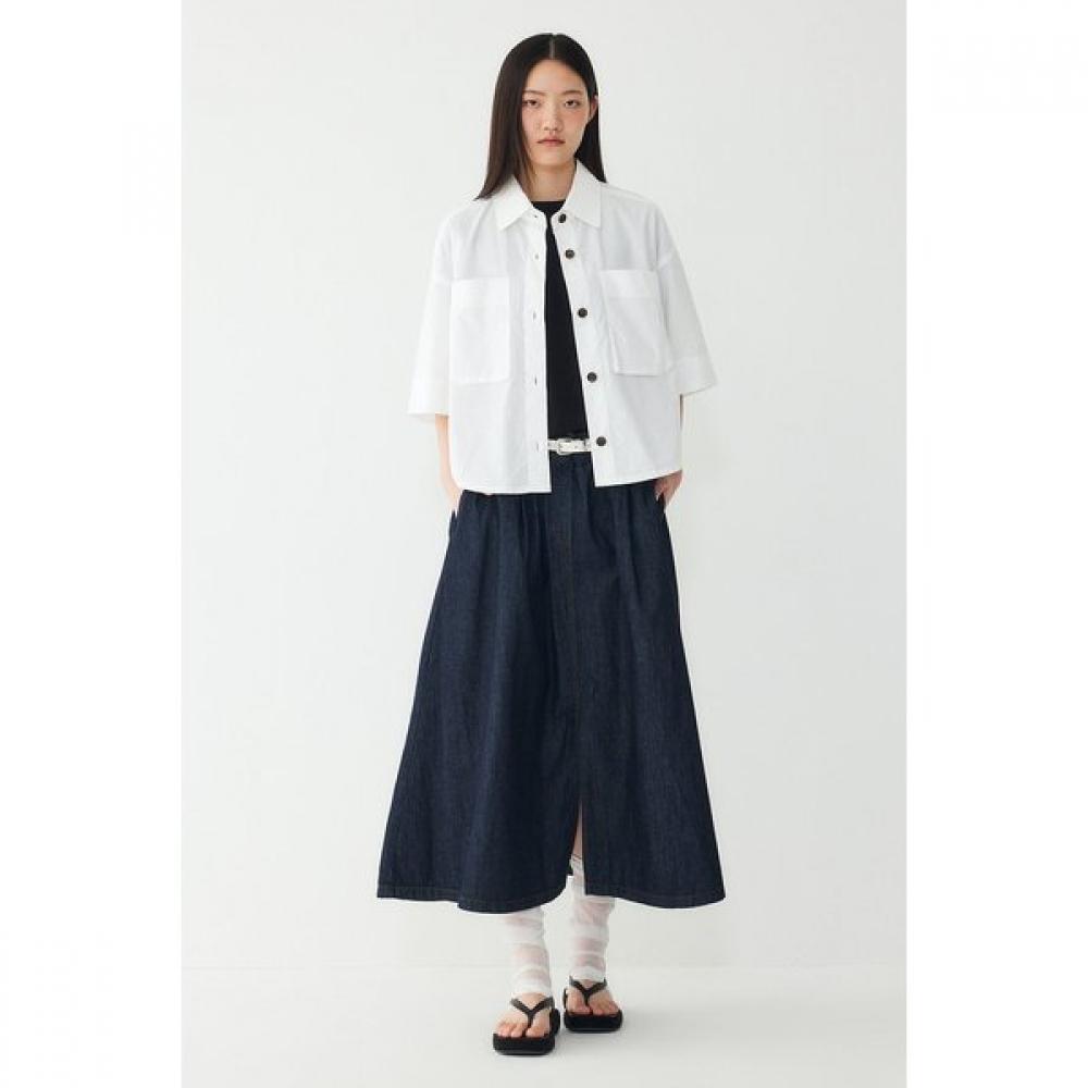 STUDIO TOMBOY Denim Flare Skirt 9176262985