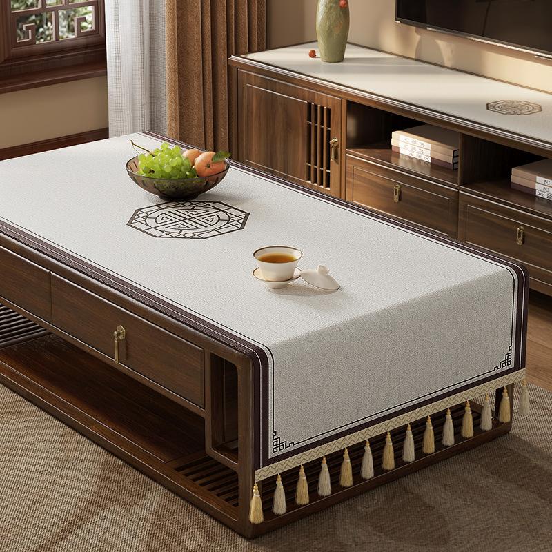 Coffee Table Tablecloth Living Room Light Luxury High-End Tv Cabinet Long Cover Cloth Dining Table Decorative Tablecloth
