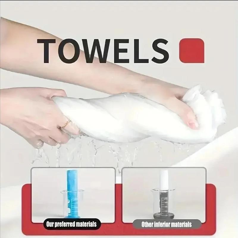 7pcs Compressed Face Towels Plant Fiber Wipes No Fluorescent Tear Resistant Silky Soft for Makeup Removing Face Cleansing Travel