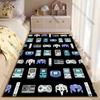 Retro gaming consoles controllers collection carpet Yoga living room room decor children's crawling mat doormat area rug