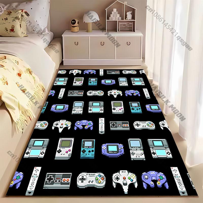 Retro gaming consoles controllers collection carpet Yoga living room room decor children's crawling mat doormat area rug