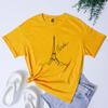 Minimalist Eiffel Tower Art Line TShirt Fashion Girls Trip Vacation Tops Tees Casual Unisex Cest La Vie Paris Travel Tshirt
