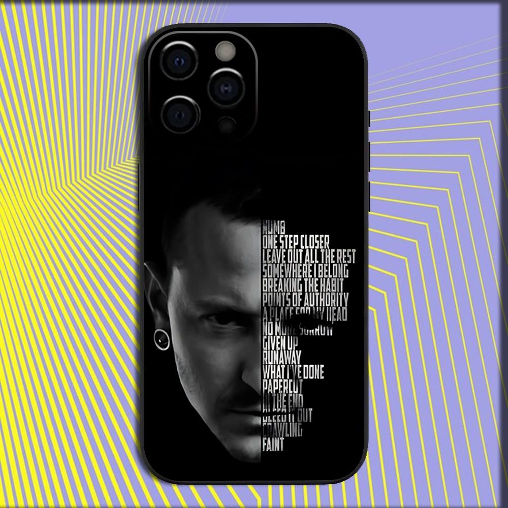 

Rock Singer C-Chester B-Bennington Phone Case For iPhone 16,15,14,13,12,11,Pro,X,XS,Max,XR,Plus,Mini Soft Black Cover iPhone15