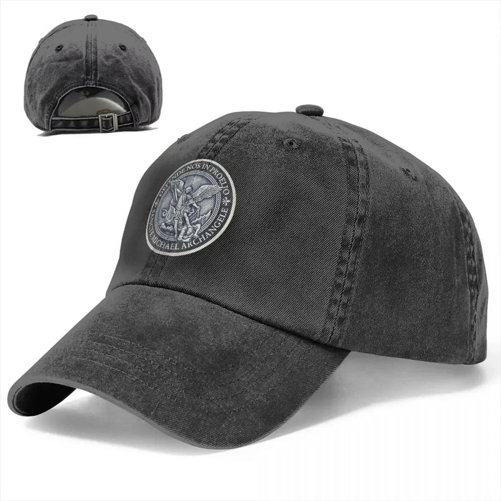 Saint Michael Archangel Orthodox Unisex Baseball Cap Distressed Denim Hats Cap Classic Outdoor Activities Adjustable Headwear