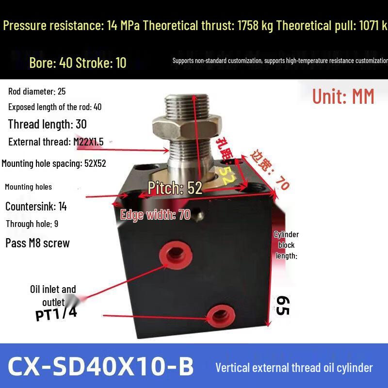 Vertical Hydraulic External Thread Square Mold