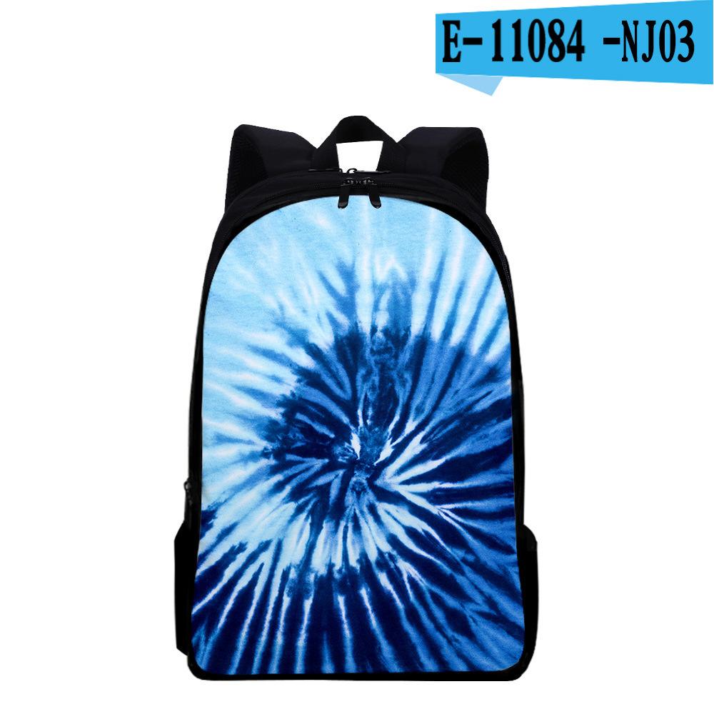 Classic Popular Funny Tie Dye Notebook Backpacks Pupil School Bags 3D Print Oxford Waterproof Boys/Girls Laptop Backpacks
