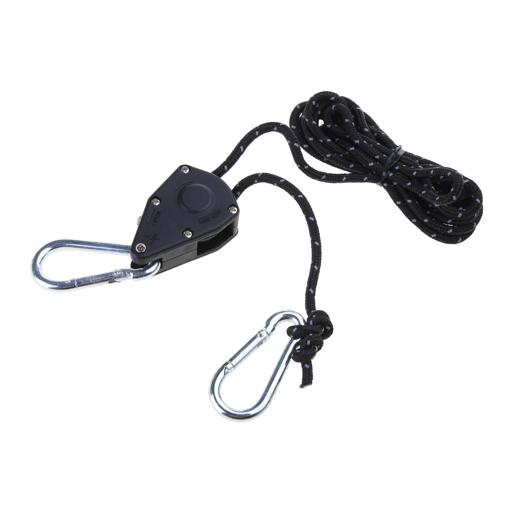 Telt Tau Låse Remskive Juster Fast Spenne Tau Heavy Ratchet Remskive Vindstopper Tie Downs Tauhenger Campingverktøy