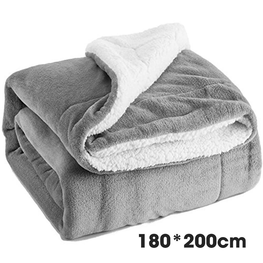 Color : Gray, Size : 180×200cm Blanket Coral Fleece Napping Office Double Air Conditioning Color : Gray, Size : 180×200cm Blanket Coral Fleece Napping Office Double Air Conditioning