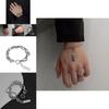 Modern And Chic Double Layer Bracelet For Men Geometric Design Alloy Material