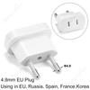 EU-Steckeradapter China CN Amerika US nach EU Euro Europäisch Russland Spanien Korea KR Reiseadapter 2-Pin AC-Wandler Steckdosen Buchse