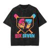 Six Seven Ice Cream Drip Baseball 67 Funny Meme T Shirt Beach Streetwear T Shirts Cotton Hippie Tee Shirt For Men Loose Top Tees