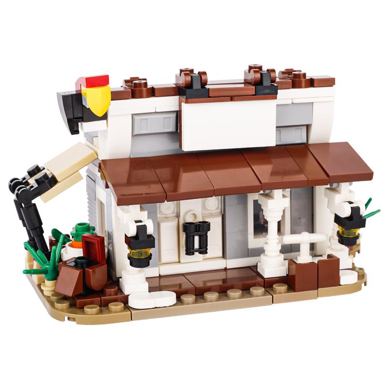 MOC Bricks Toys Model Farm Building blocks Cattle Horse Carriage Transport Vegetable Garden Flower Plant Friut Field Tree Animal
