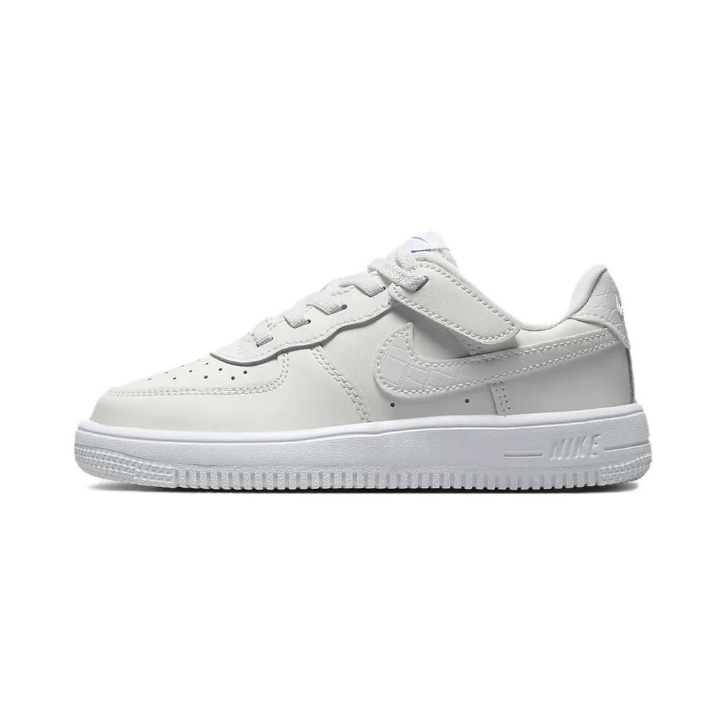 Nike Force 1 Low LV8 EasyOn PS Sail Croc Kids Sneakers Cream White Black FV6104-100