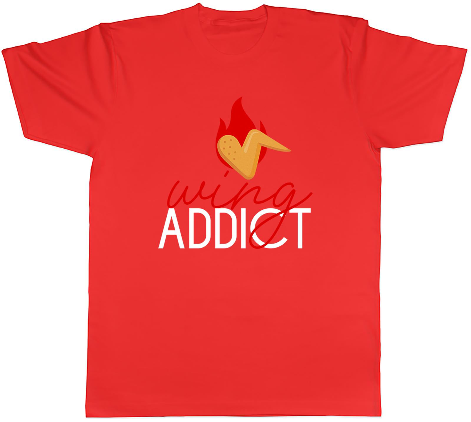 Wings Addict Unisexs TShirt Chicken Wing Tee Gift S