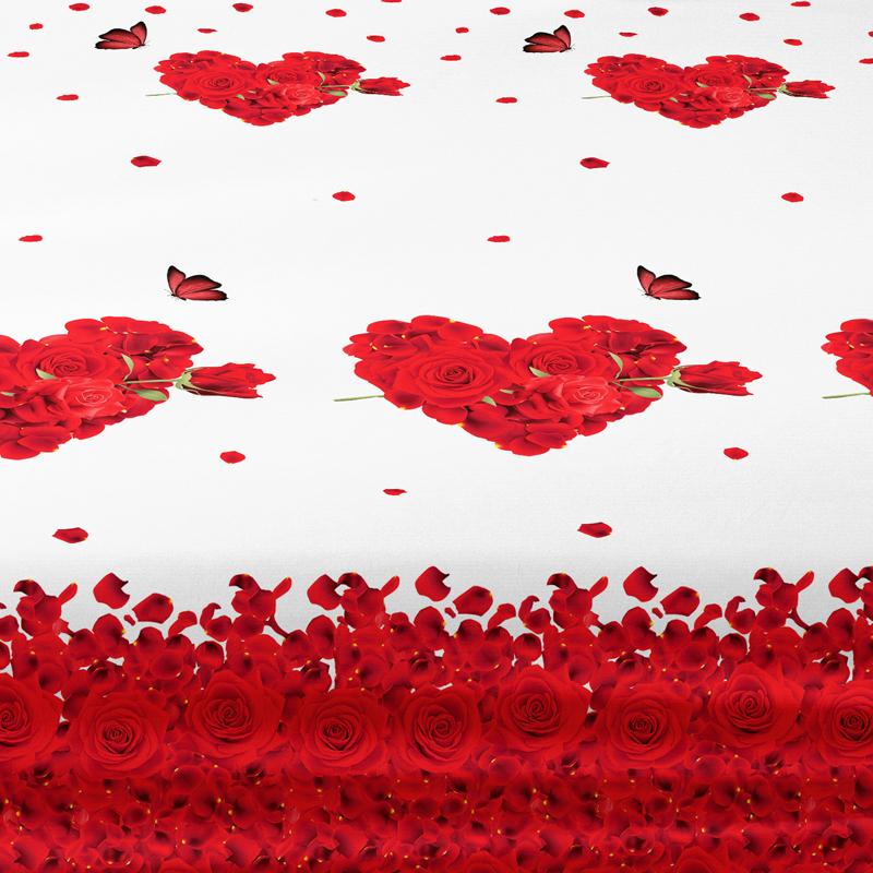 1 Rose Butterfly Patterned Frosted Bedsheet, Printed Bed Cover For Bedroom, Bedding (Excluding Pillowcases)