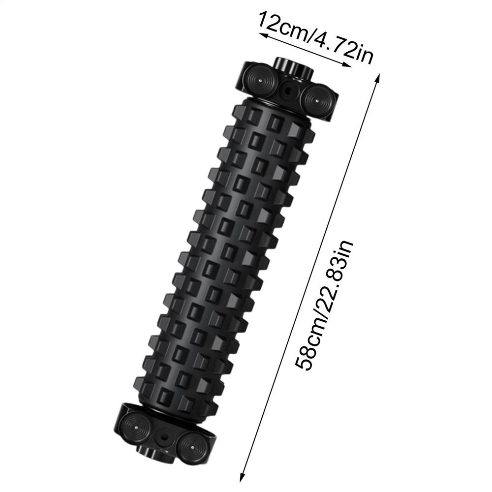 Massage Foam Roller Deep Back Stretching with Suction Cup Body Foam Roller with Holder for Home Studio Yoga Pilates Fitness
