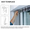 10 Stück Transparente Vorhänge Klare Raffhalter-Clips Vertikaljalousien Ersatzteile Halteklammern Fenster