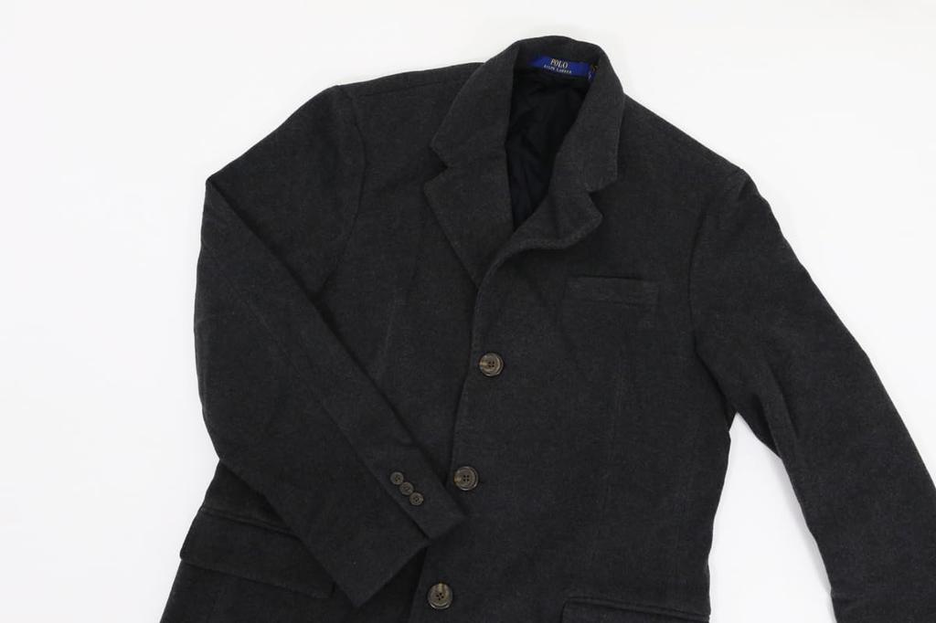 POLO Ralph Lauren Wool Melton Chesterfield Car Size CHRHTR Men's Coat, Small, 01010080, [Used]