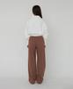 AWESOME STUDIO Low-Waist Wide Sweatpants Brown