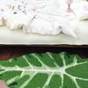 Polyester Microfiber Bath Rug with Nature Monstera Leaf Pattern Non Slip Backing for Stable and Safe Bathroom Flooring