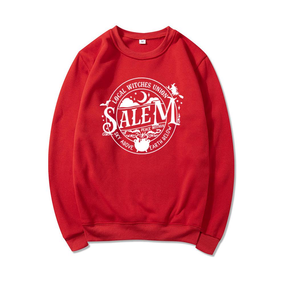 Women's Halloween Witch Salem Hoodie Sweatshirt Pullover