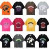 24S grenzüberschreitende europäische und amerikanische Trendmarke Sp5de Spinnennetz 555 Porträt Buchstabe Schaumstoff Kurzarm-T-Shirt Herren und Damen High Street
