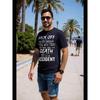 Europäische Größen Stylisches Back Off Slogan Muster Print Herren T-Shirt, Grafisches T-Shirt Herren Sommerkleidung, Herren Outfits