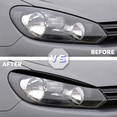 Auto Koplamp Koplamp Wenkbrauw Oogleden Sticker Sierlijst Cover voor Volkswagen VW Golf 6 MK6 VI GTI GTR GTD 2008 - 2013 Accessoires
