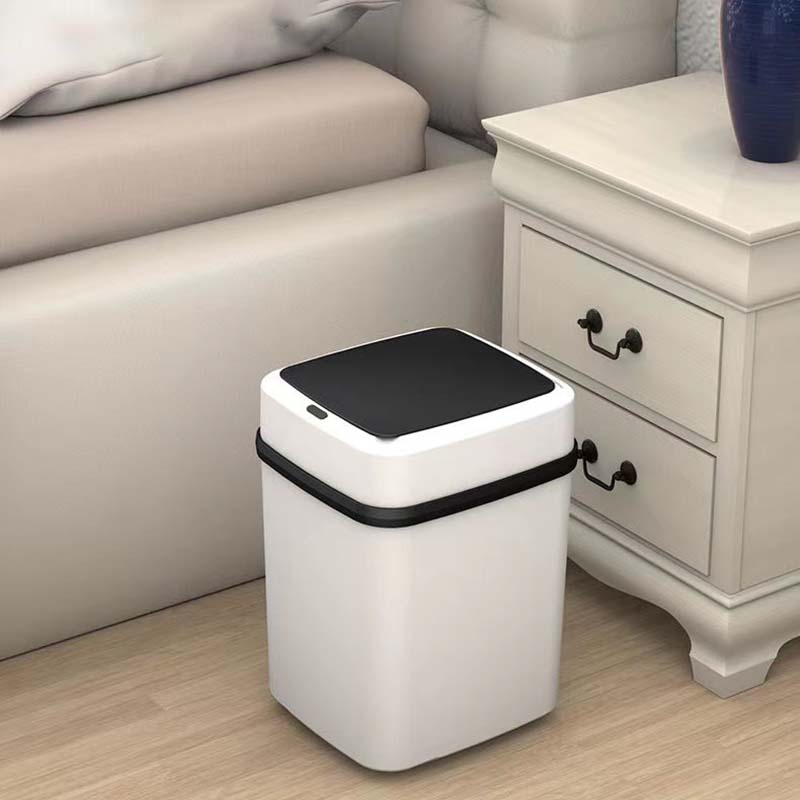 Smart Sensor Trash Can Household Bedroom Intelligent Induction Garbage Bins Bathroom Deodorant IPX5 Waterproof Bedroom Touchless Silence Trash Can