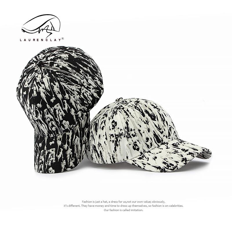 Hat Spring Summer Thin Graffiti Cap Men's Casual Sunscreen Visor Women's Hard Top Baseball Cap