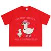Aunt Goose Funny Duck Meme T Shirt Unisex Unisex Harajuku Fashion Tshirt Summer Shortsleeved Loose Casual Aesthetic Trend Tshirts
